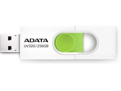 Cl&eacute; USB ADATA UV320 256 Go - Blanc, Vert - USB 3.2