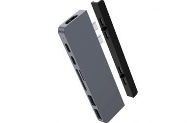 HyperDrive DUO 7-in-2 Dock pour MacBook Pro / Air - Gris sid&eacute;ral