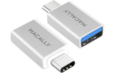 Macally Ucuaf2 Usb-c To Usb-a Adapter 2 Units Blanc