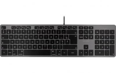 Novodio Touch Keyboard USB-A Gris Sid&eacute;ral - Clavier AZERTY Mac