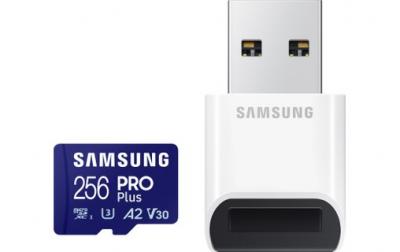 Samsung carte microSDXC 256 Go PRO Plus avec cl&eacute; USB