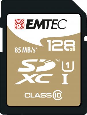 EMTEC Gold+ - Carte m&eacute;moire flash - 128 Go - Class 10 - SDXC UHS-I