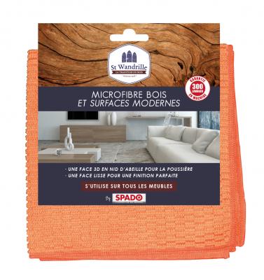 Lavette microfibre Spado 2 en 1 bois et surfaces modernes