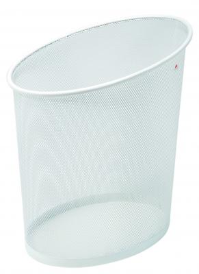Alba Alba Corbeille &Agrave; Papier "Meshcorb", Fil D'acier, 18 L, Blanc Noir