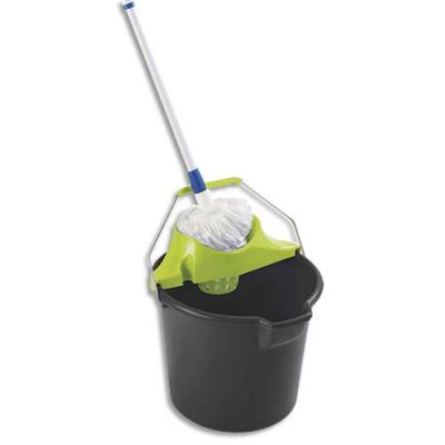 Ensemble de lavage espagnol - seau 14L - essoreur - balai &agrave; frange