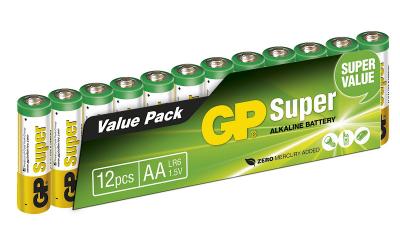 GP Promo pack de 12 Alcalines Super AA (LR06)