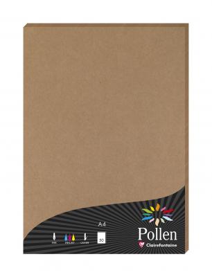 Ramette de 50 feuilles A4 - POLLEN - 130g - Kraft