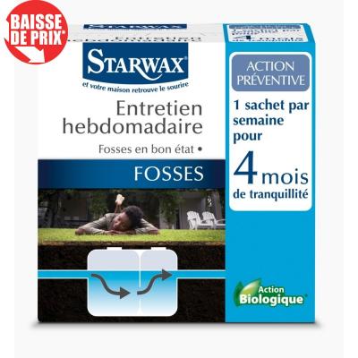 Entretien hebdomadaire pour fosses septiques 18x25g STARWAX