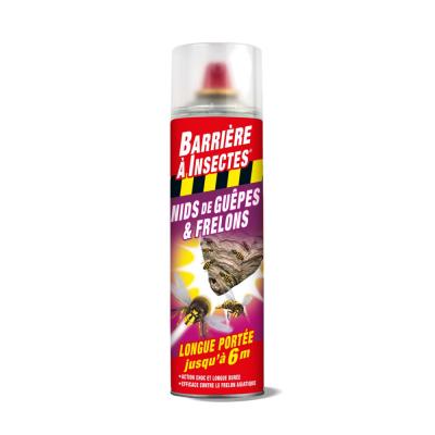 BARRIERE A INSECTES Gu&ecirc;pes, frelons Sp&eacute;cial nids - A&eacute;rosol 500 ml
