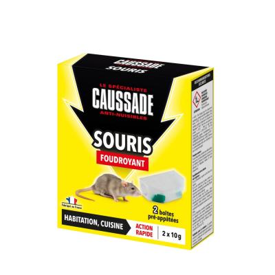 Caussade CASABOIT2 Souris - 2 boites pre-appetees Foudroyant - pret a poser