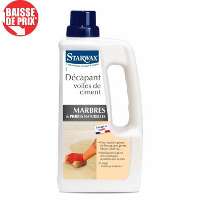 D&eacute;capant voiles de ciment marbre et pierres naturelles Starwax 1L