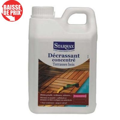 Starwax - D&eacute;grisant concentr&eacute; pour terrasse en bois 2L