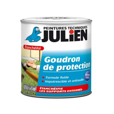 Durcisseur Pl&acirc;tre Anti-Humidit&eacute; et &Eacute;tanch&eacute;it&eacute; Satin Noir Julien 0,75 L