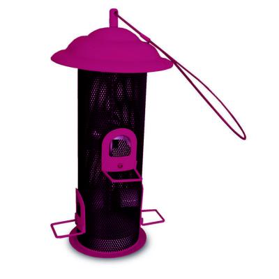 Mangeoire en acier pour oiseaux, multicouleur