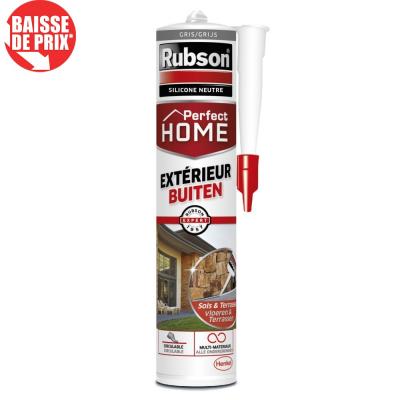 Mastic perfect home sols & terrasses gris cart 280ml RUBSON