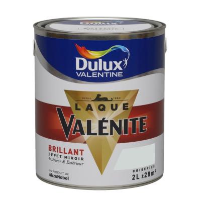 Peinture Dulux Valentine Laque Val&eacute;nite Brillant Gris Perle 2l