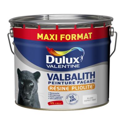 Dulux Valentine - Peinture Fa&ccedil;ade Valbalith Mat Blanc 12 l Blanc