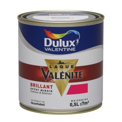 Peinture Laque Val&eacute;nite - Rouge Madras - Brillant - 0,5L