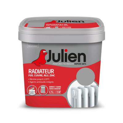 Peinture Radiateur Phase Aqueuse Satin JULIEN Titanium 0,75 L