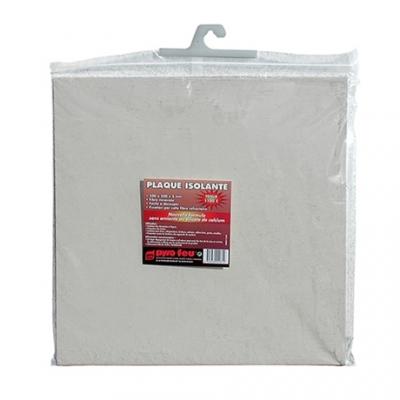 Plaque isolante pour hotte en fibre de roche blanc PYROFEU
