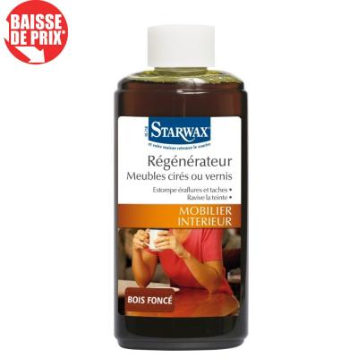 R&eacute;g&eacute;n&eacute;rateur meubles cir&eacute;s ou vernis bois fonc&eacute; Starwax 200ml