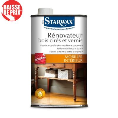 STARWAX - R&eacute;novateur pour meubles - bois cir&eacute;s et vernis 500mL