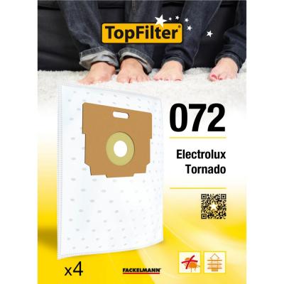 Lot de 4 sacs aspirateur tornado topfilter premium ref. 64072