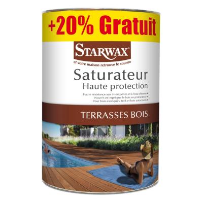 Saturateur Haute protection terrasses Bois - Incolore - 6L