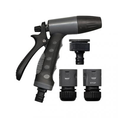 Pistolet d'Arrosage Jet R&eacute;glable avec Raccords (15 mm) - Jardibric