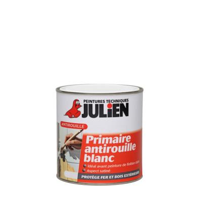 Peinture JULIEN Feri'Prim - primaire antirouille Blanc Satin 0,5L