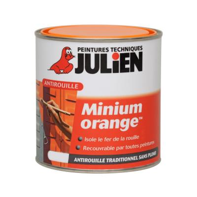 Peinture protection antirouille Minium Julien mat orange mat 0 5L