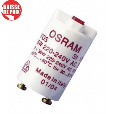 Starter de tube fluo Osram ST171 Safety Deos 4050300421544 X90542
