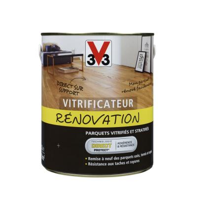 Vitrificateur parquet Direct r&eacute;novation V33, ch&ecirc;ne moyen satin&eacute; 2.5 l