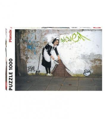 Puzzle 1000 pi&egrave;ces BANKSY - FEMME DE MENAGE Carton Multicolore