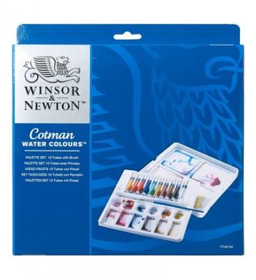 Winsor & Newton Cotman Aquarelle Set Palette De 10 Tubes de 8ml