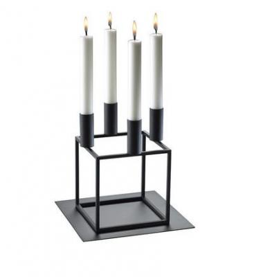Bougeoir Kubus 4 - noir - Taille unique