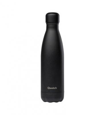 Gourde isotherme 500ml 1 unit&eacute;(s) gourde inox 500ml noir mat - qwetch