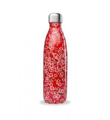 Bouteille isotherme Flower rouge 750 ml Rouge Qwetch