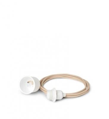 C&acirc;ble &eacute;lectrique blanc et sable pour suspension 2 m - Ferm Living
