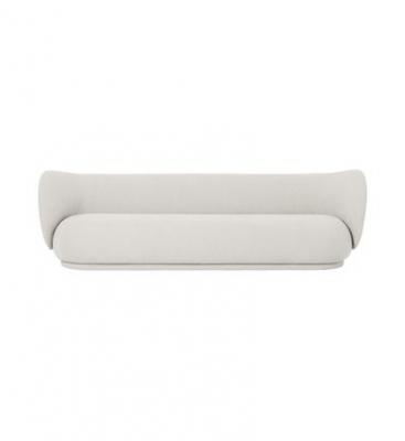 Canap&eacute; Rico 4 places blanc boucl&eacute; - Ferm Living