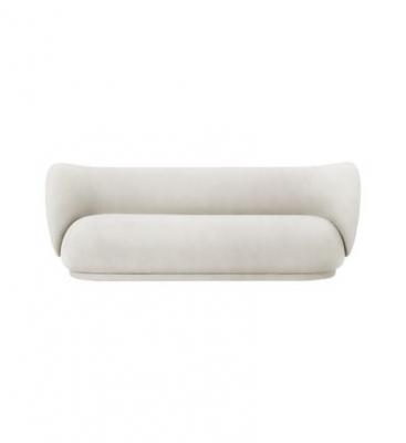 Canap&eacute; Rico 3 places blanc bross&eacute; - Ferm Living