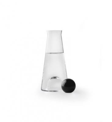 Design House Stockholm - Fia Carafe, H 25 cm, transparent / noir