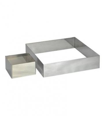 Cercle carr&eacute; inox 20 x 20 cm H 4.5 cm Multicolore De Buyer