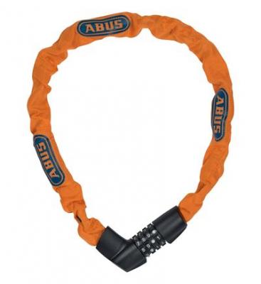 ABUS Tresor 1385/75 OG (6mm) Unisex, Orange (Neon Orange), 75 cm