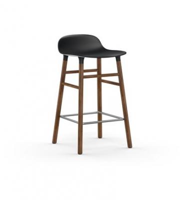 Normann Copenhagen - Form tabouret de bar 65 cm, pi&egrave;tement noyer/ noir