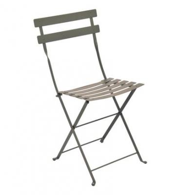 Fermob - Bistro Chaise pliante en m&eacute;tal, rosmarin