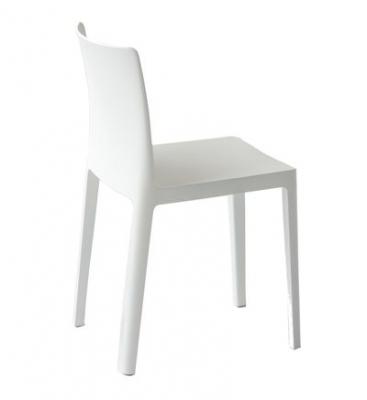 Chaise &Eacute;l&eacute;mentaire en plastique blanc cr&egrave;me - HAY