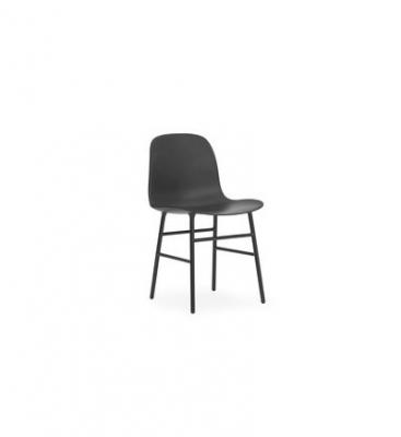 Normann Copenhagen Chaise Form avec structure en m&eacute;tal - noir