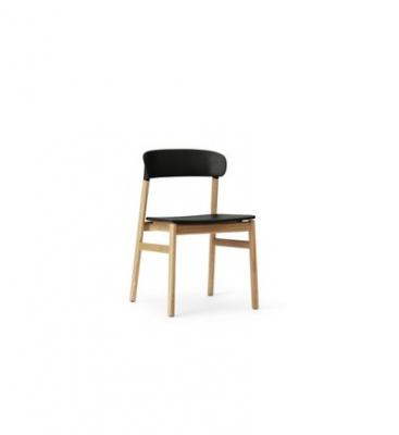 Chaise en ch&ecirc;ne et polypropyl&egrave;ne noir Herit noir - Normann Copenhagen
