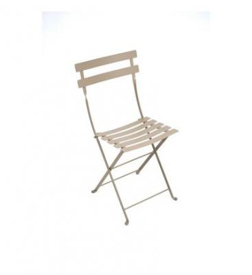 Fermob - Bistro Chaise pliante en m&eacute;tal, muscade